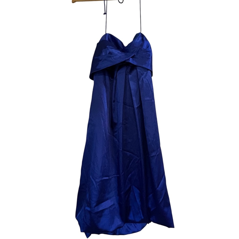 Morgan & Co. Formal Dress Mini Halter Dress Royal Blue